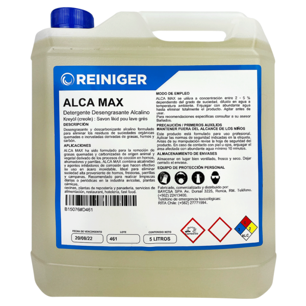 A Detergente Alcalino Clorado de Limpieza